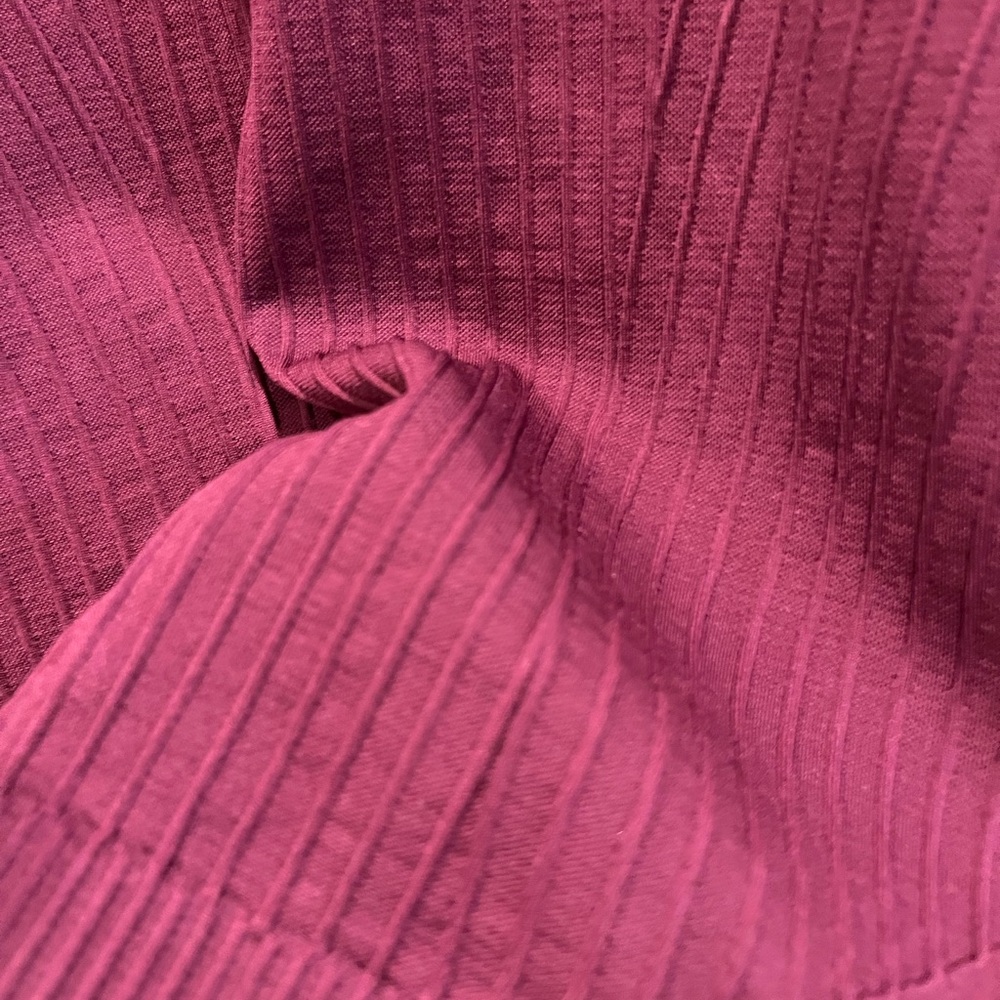 Lululemon: Ribbed Long Sleeve Top in Deep Pink/maroon - Picture 7 of 7